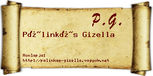 Pálinkás Gizella névjegykártya